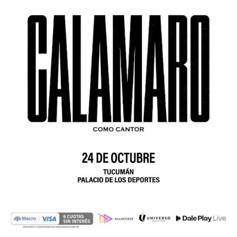 Afiche de Andrés Calamaro