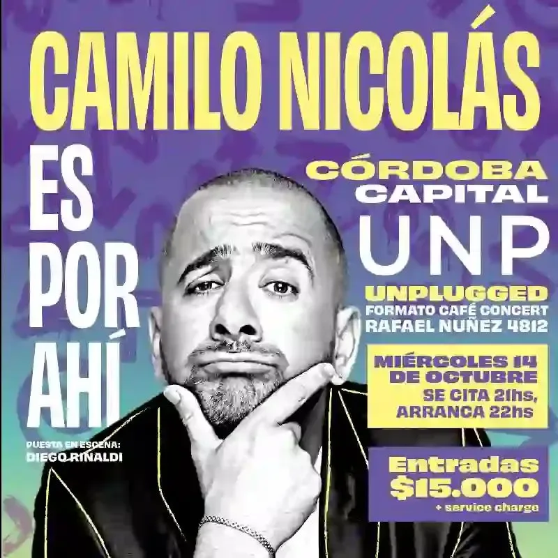 Afiche de Camilo Nicolás -Es por Ahí