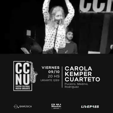 Afiche de Carola Kemper Cuarteto