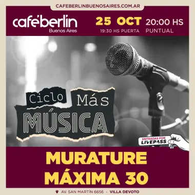 Afiche de Ciclo Más Música