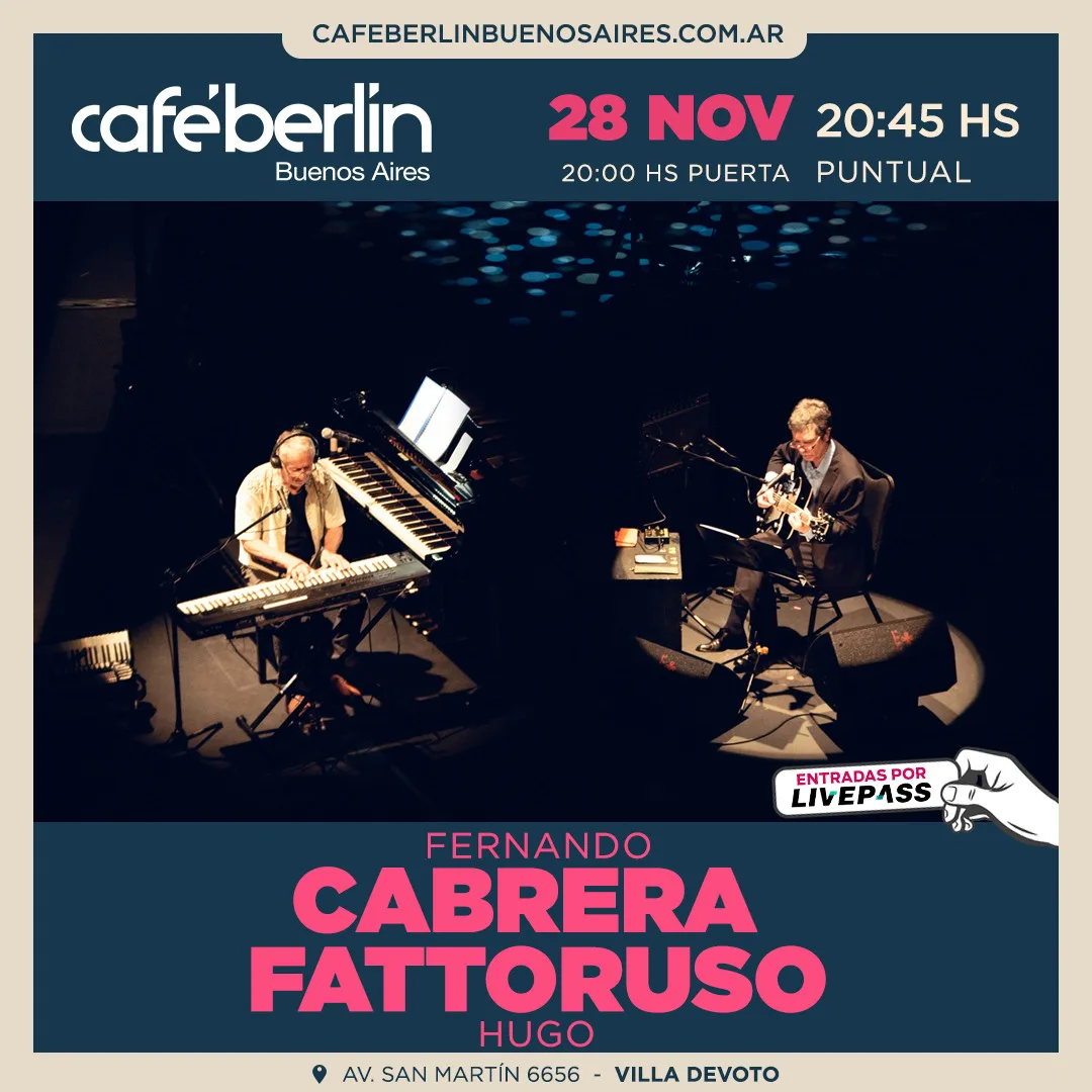 Afiche de Fernando Cabrera + Hugo Fattoruso