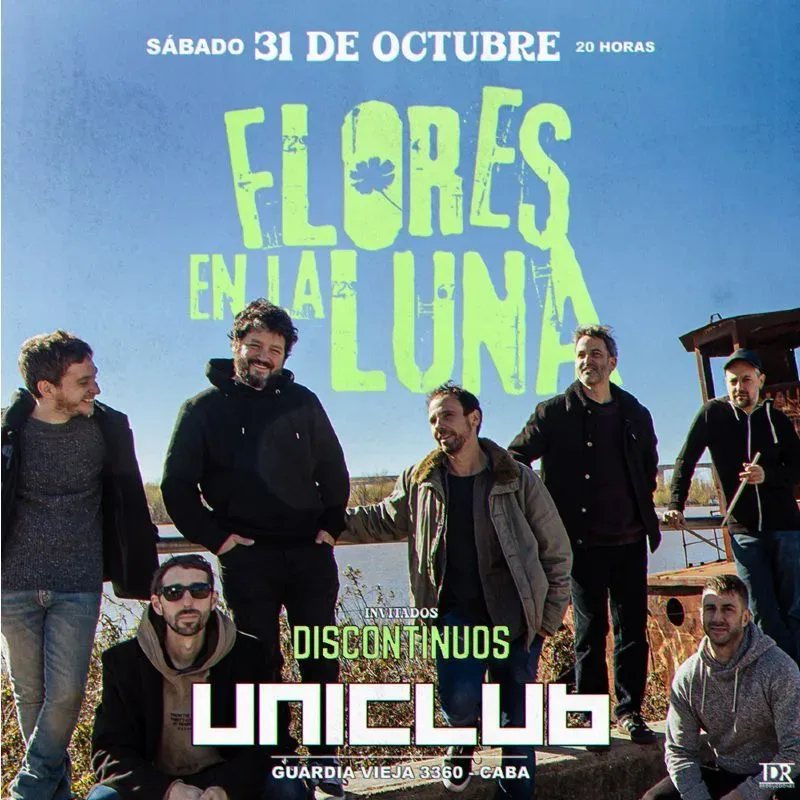 Afiche de Flores en la luna + DISCONTINUOS