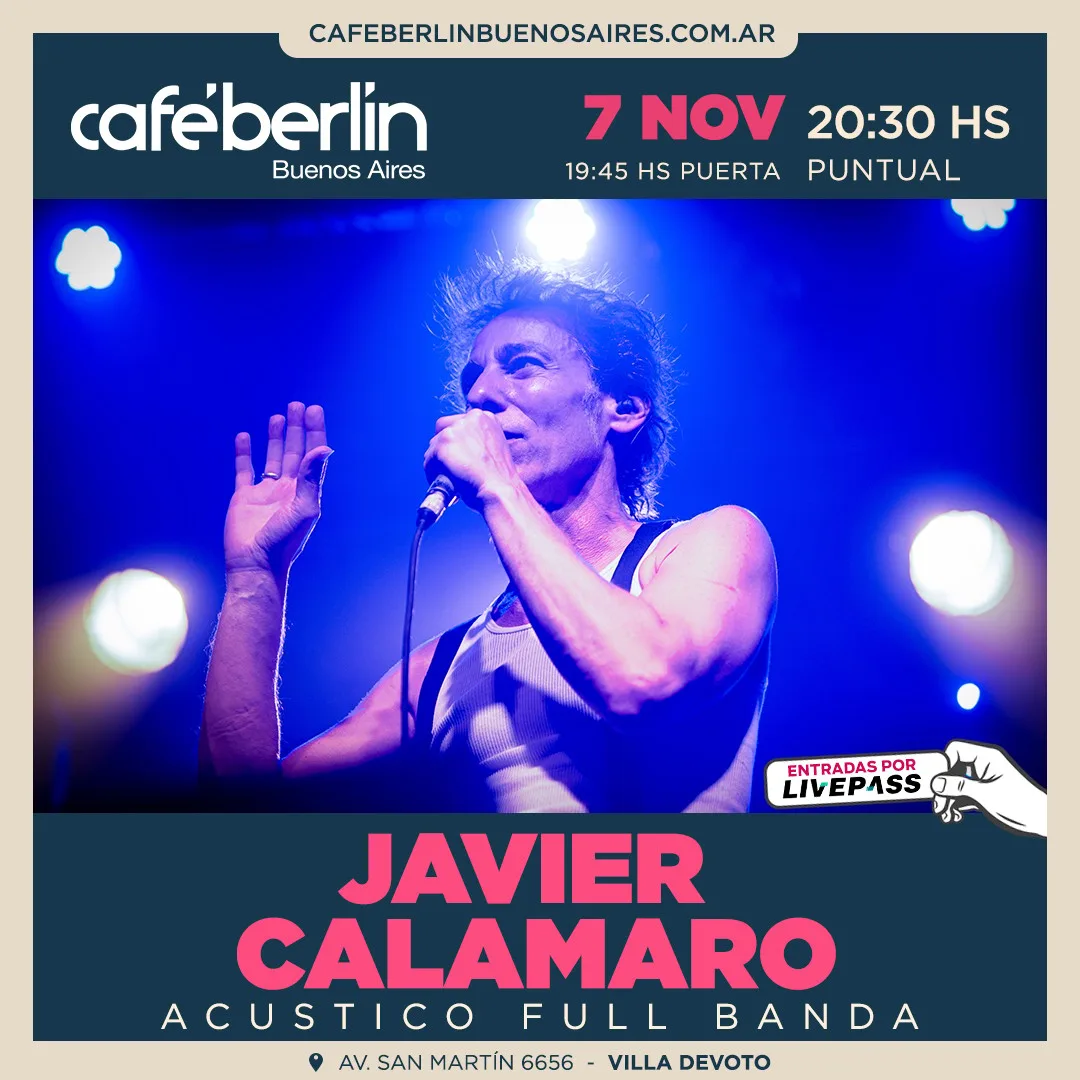 Afiche de Javier Calamaro