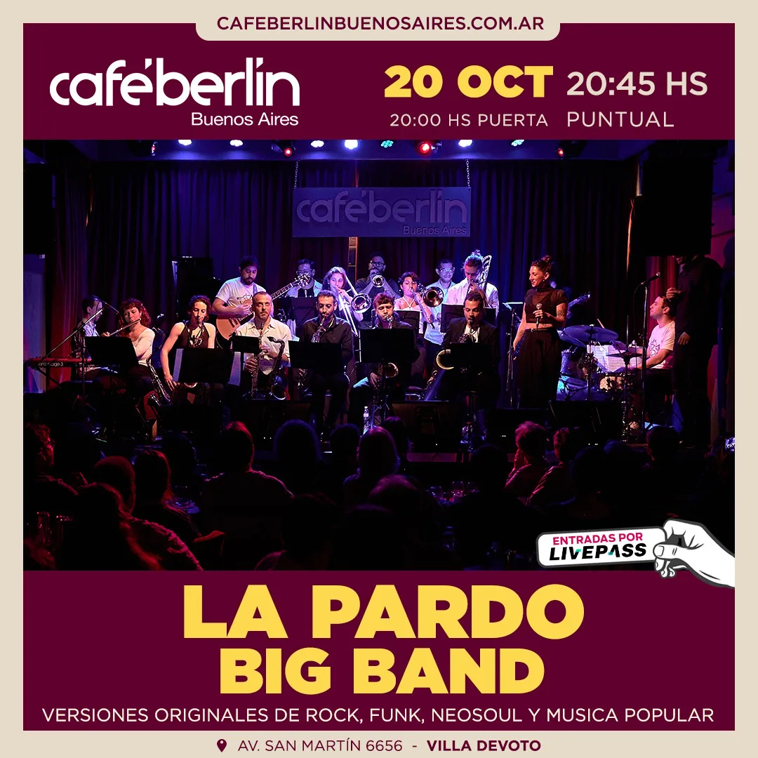 Afiche de La Pardo Big Band