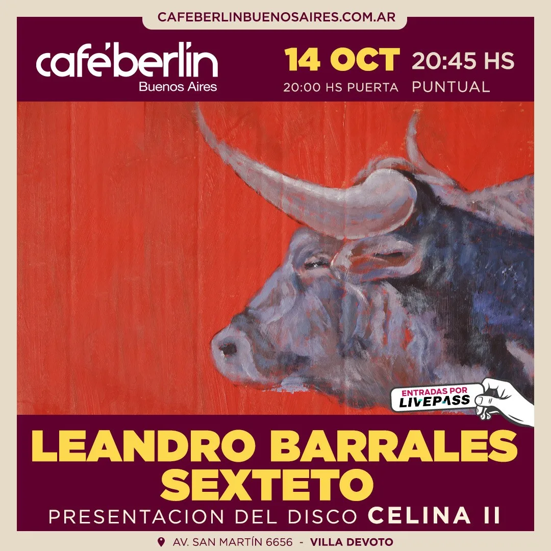 Afiche de Leandro Barrales Sexteto