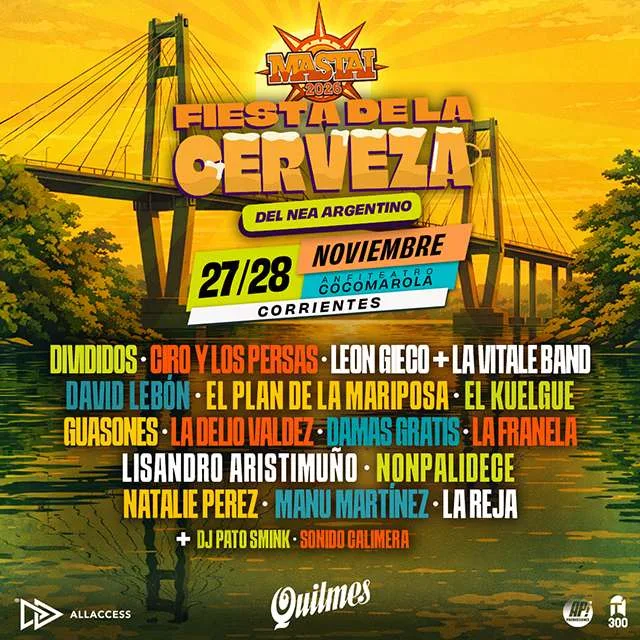 Afiche de Mastai Fiesta de la Cerveza del NEA argentino