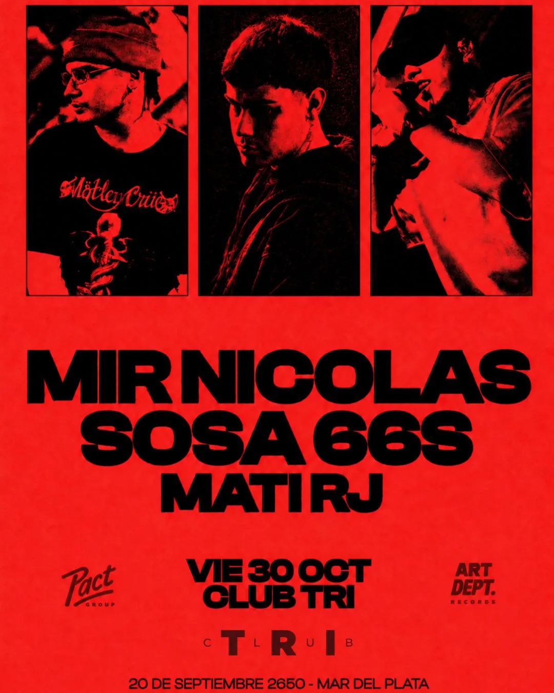 Afiche de MIR NICOLAS + SOSA 66S + MATI RJ