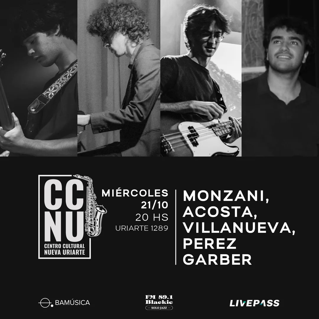 Afiche de Monzani + Perez Garber + Villanueva + Acosta