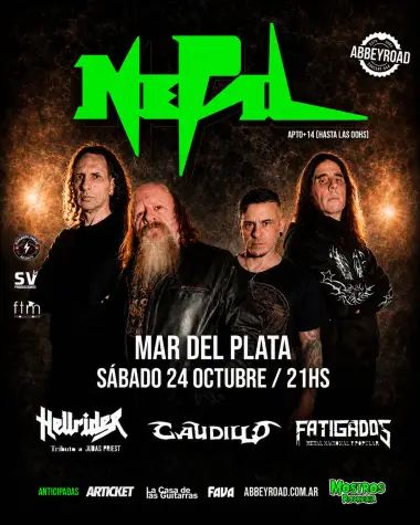 Afiche de Nepal + CAUDILLO + FATIGADOS + HELLRAIDER