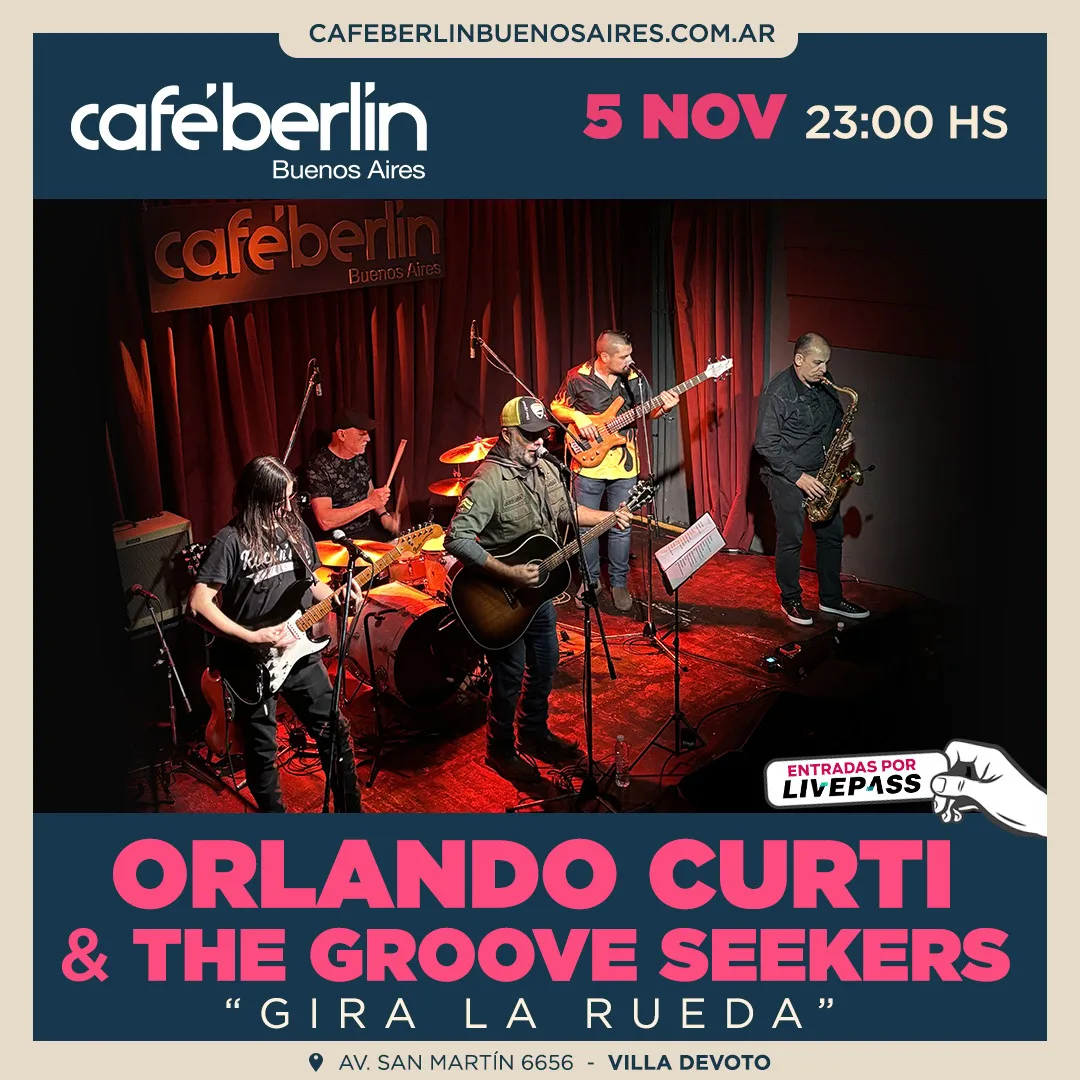Afiche de Orlando Curti + The Groove Seekers