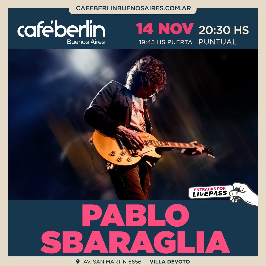 Afiche de Pablo Sbaraglia