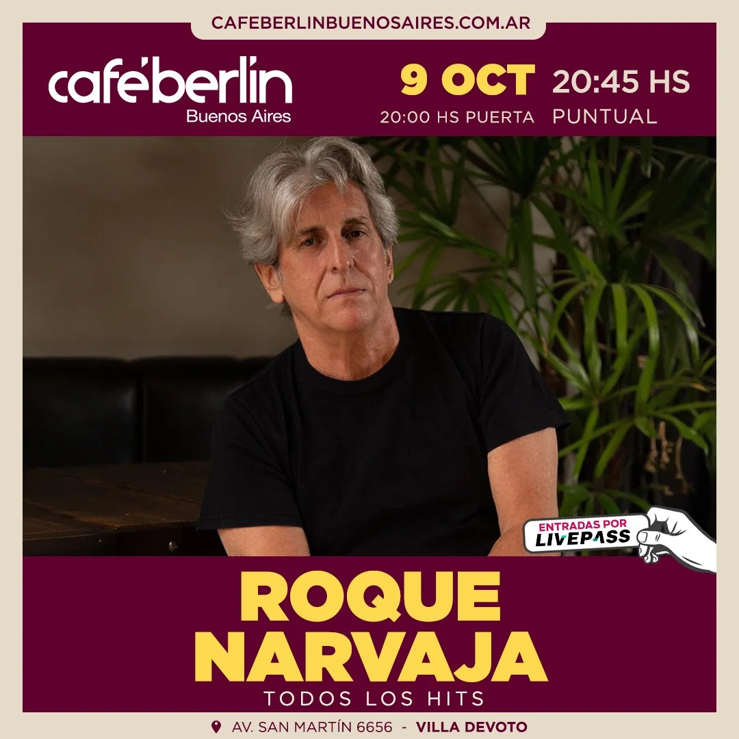 Afiche de Roque Narvaja