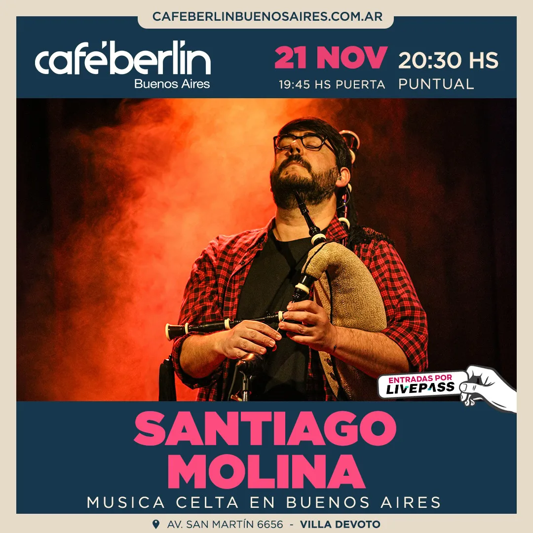 Afiche de Santiago Molina