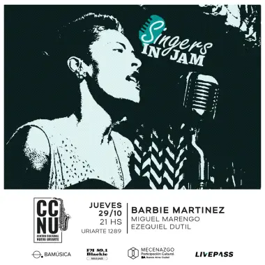 Afiche de Singers in Jam + Barbie Martinez + Miguel Marengo + Ezequiel Dutil