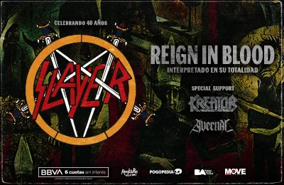 Afiche de Slayer + Kreator