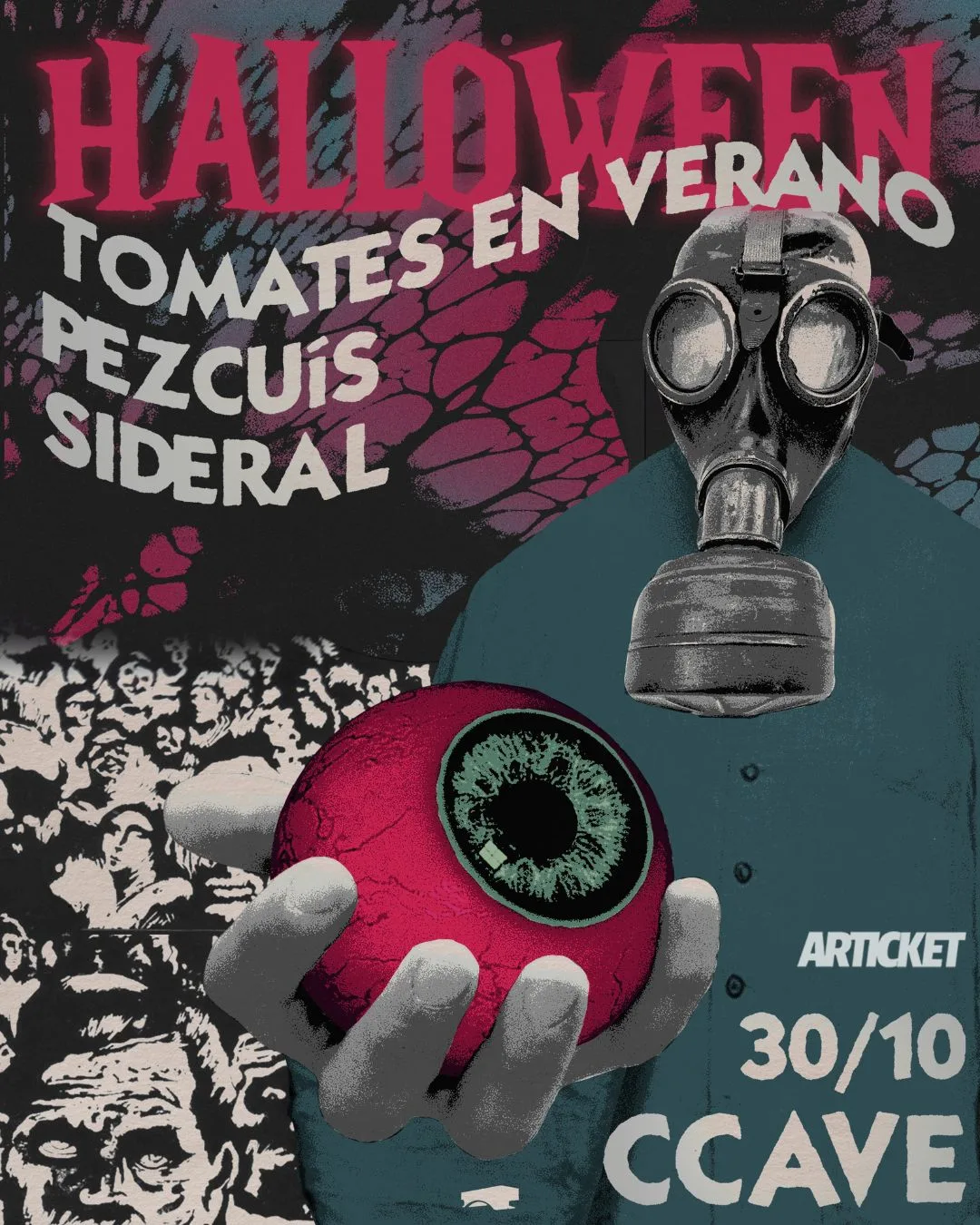 Afiche de TOMATES EN VERANO + SIDERAL + PEZCUIS