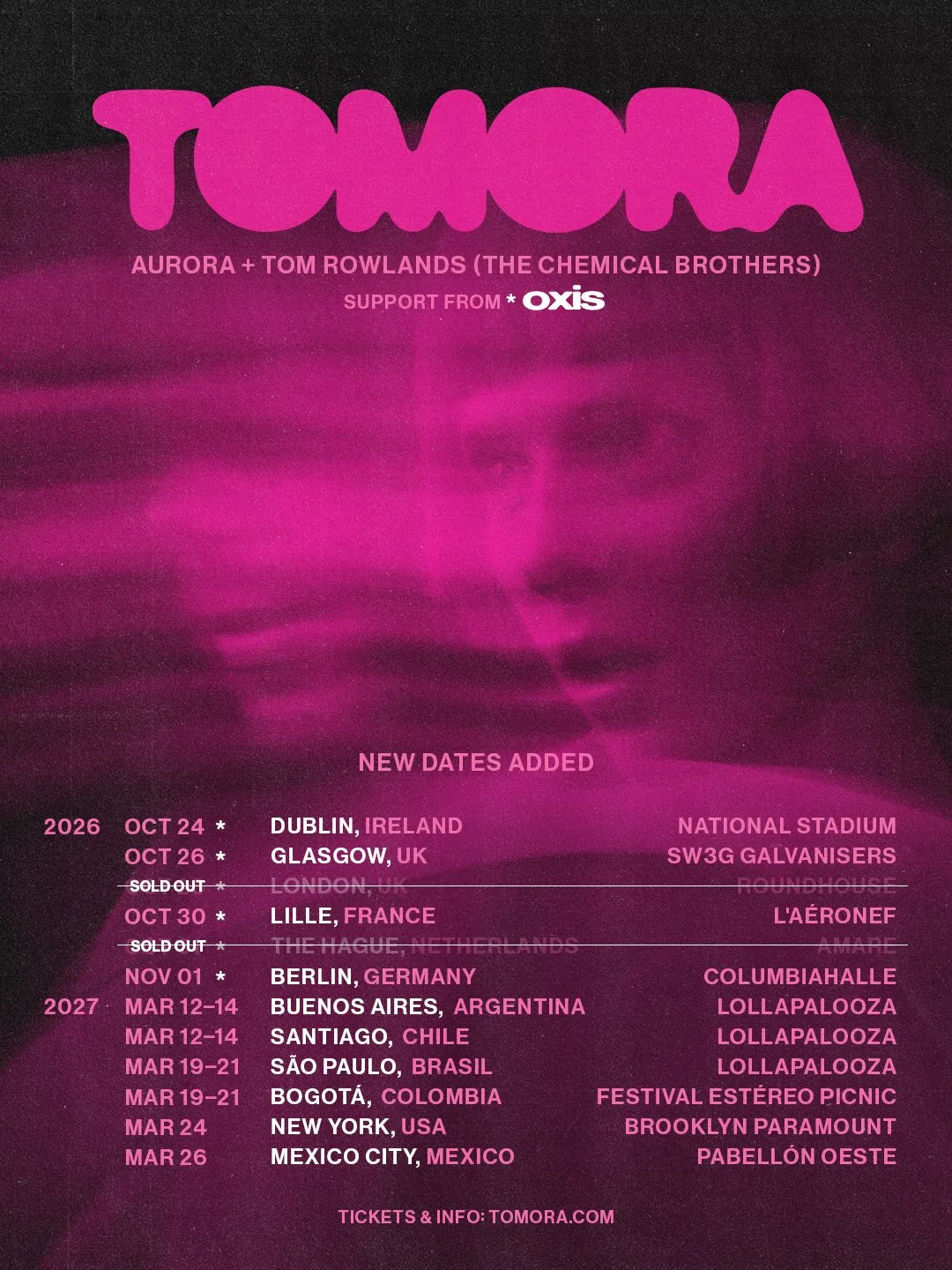 Afiche de TOMORA + Tom Rowlands