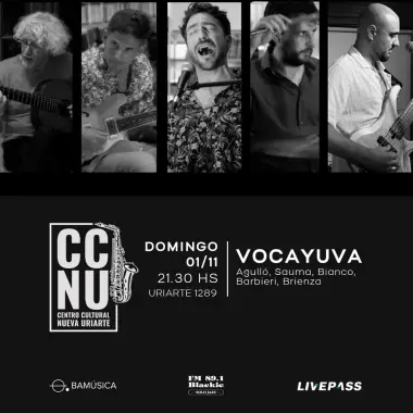 Afiche de Vocayuva + Agulló + Sauma + Bianco + Barbieri + Brienza