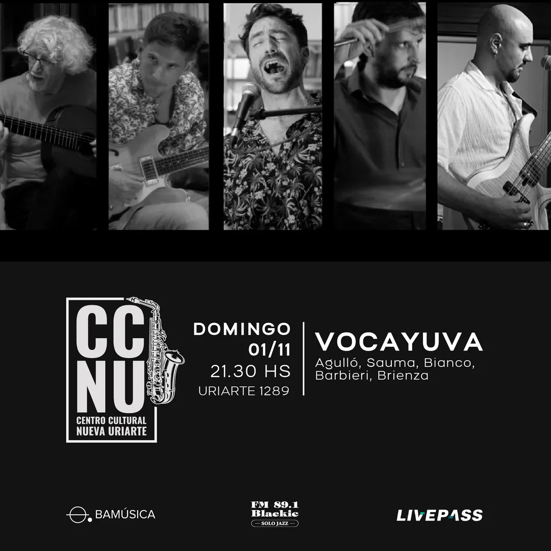 Afiche de Vocayuva + Agulló + Sauma + Bianco + Barbieri + Brienza